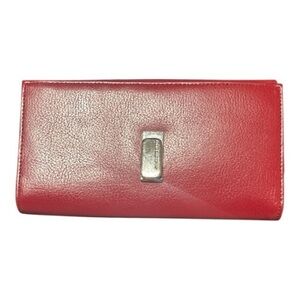 Red Leather Liz Claiborne Women's Wallet